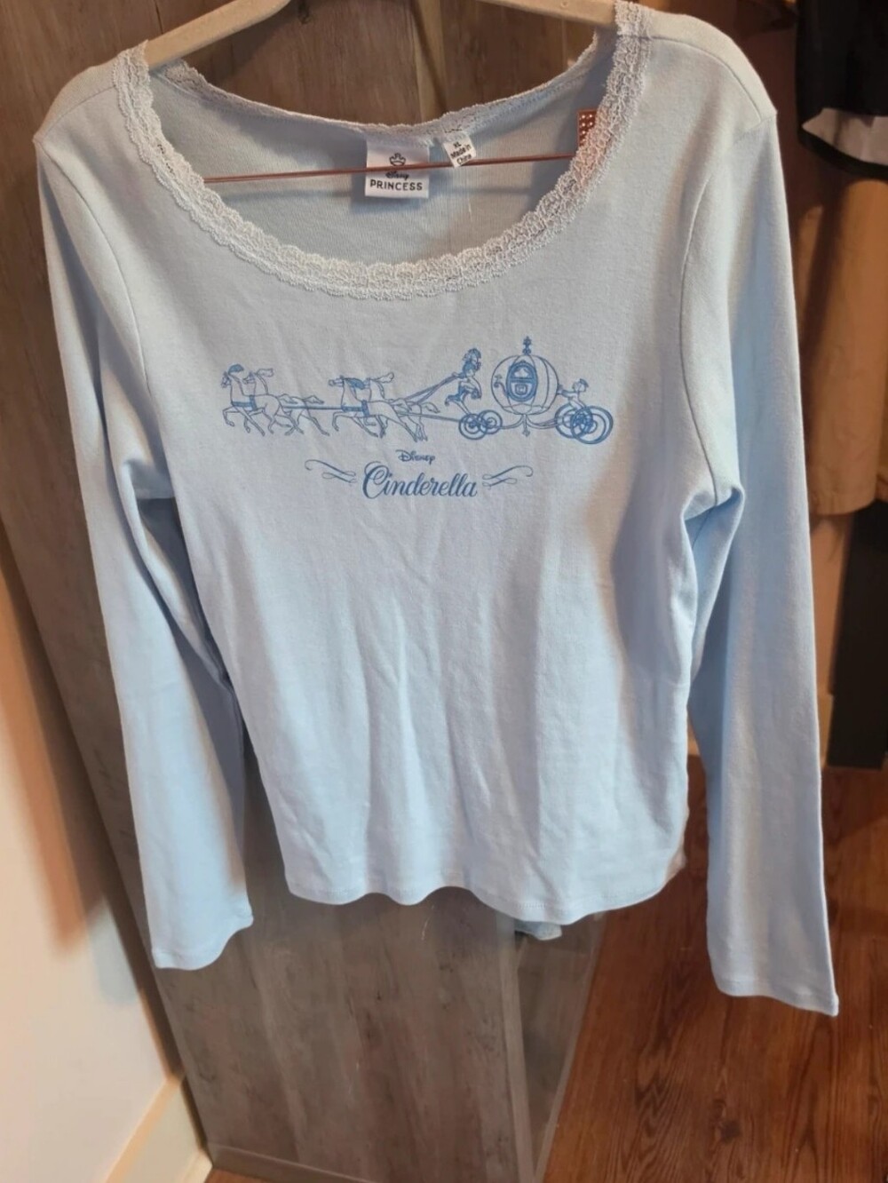 Cinderella Light Blue Long-Sleeve Women's Top